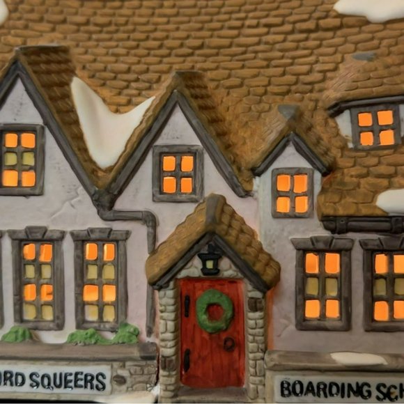 Dept 56 Wackford Squeers Boarding School Dickens Village Lighted Building - 1988 - Picture 3 of 11